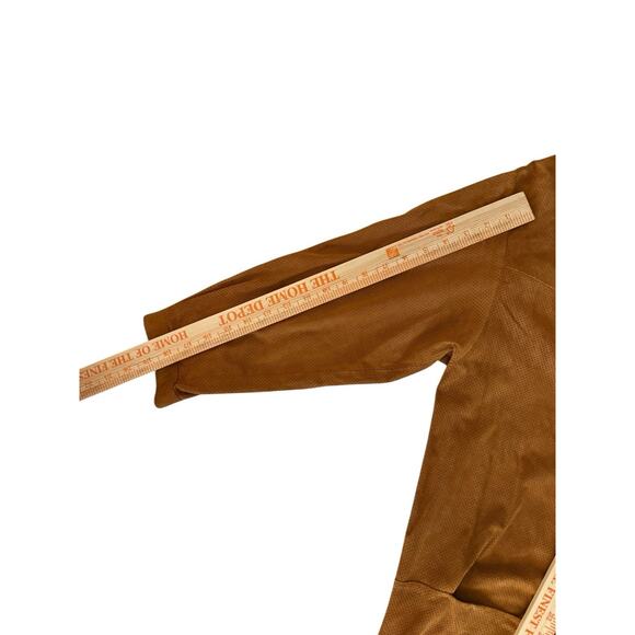 Isabel Marant Goat Suede Mini Shift Dress Size 40 US 8 Leather Tan - Picture 15 of 15